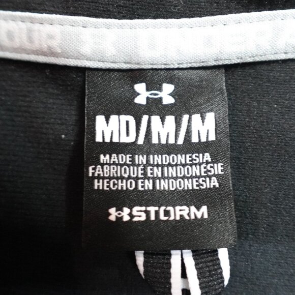 Under Armour Womens Jacket Medium Black Full Zip Storm Northwestern NEW - Picture 5 of 12